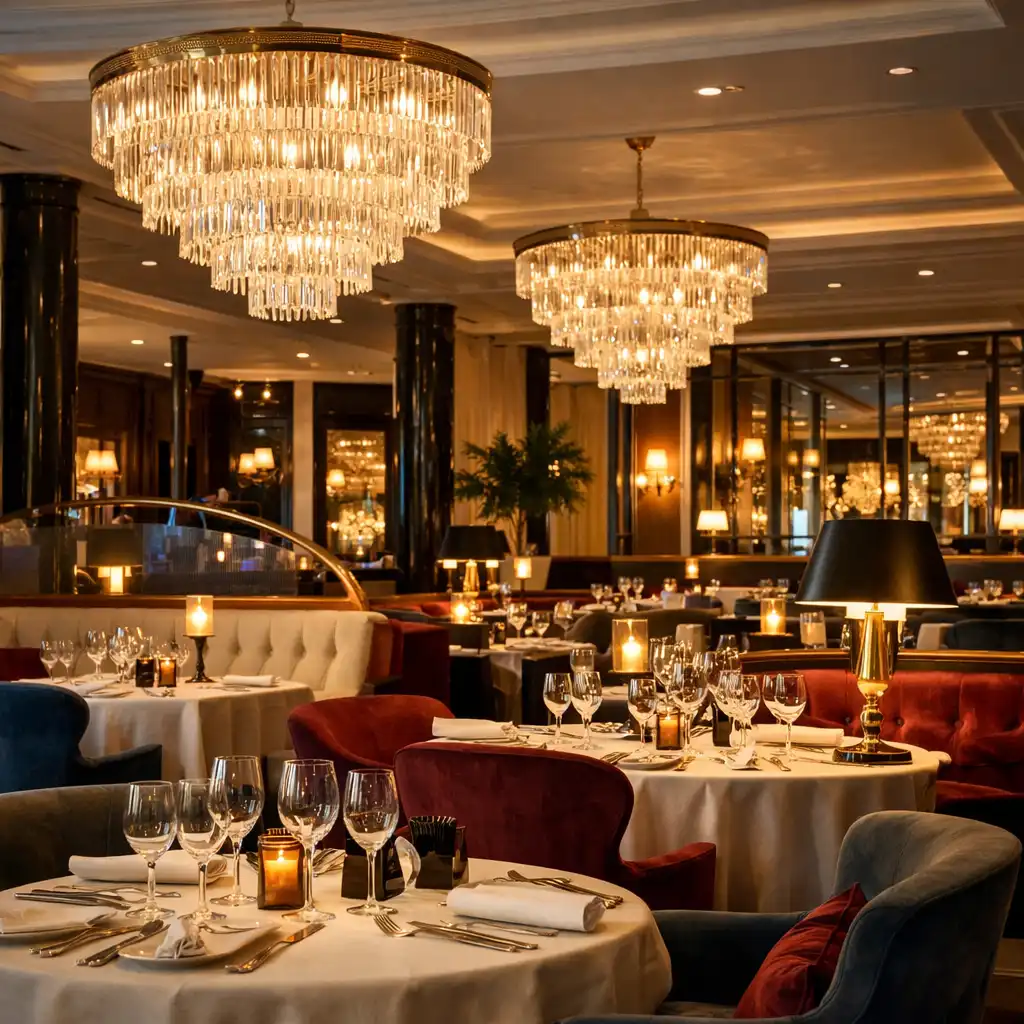 Intérieur chic et convivial du restaurant Le 2 au Casino Barrière Deauville